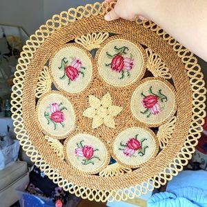 Needlepoint/Jute Wall Hanging or Placemat